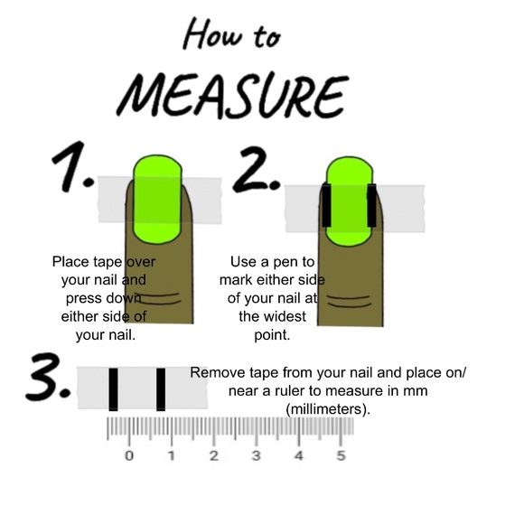 Green Apple Smurfette Nails Size Small (2,5,4,6,9) - Picture 5 of 6